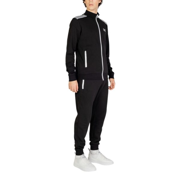 EA7 Emporio Armani Black Cotton Sweatsuit – Image 4