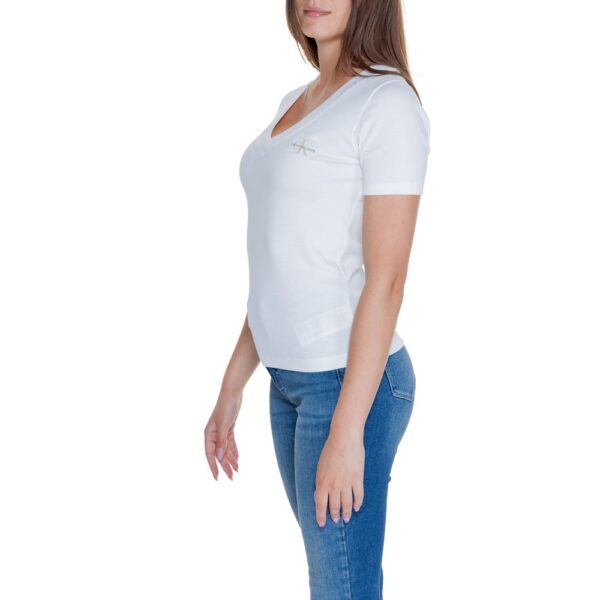 Calvin Klein Jeans White Cotton Rigenerato Tops & T-Shirt – Image 3