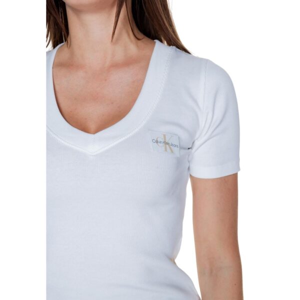 Calvin Klein Jeans White Cotton Rigenerato Tops & T-Shirt – Image 5