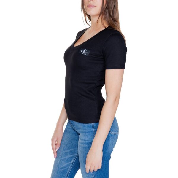 Calvin Klein Jeans Black Cotton Rigenerato Tops & T-Shirt – Image 3