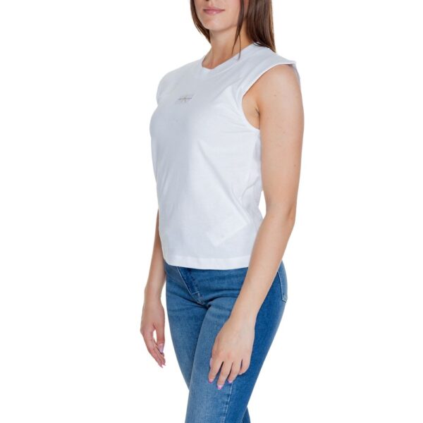 Calvin Klein Jeans White Cotton Tops & T-Shirt – Image 3