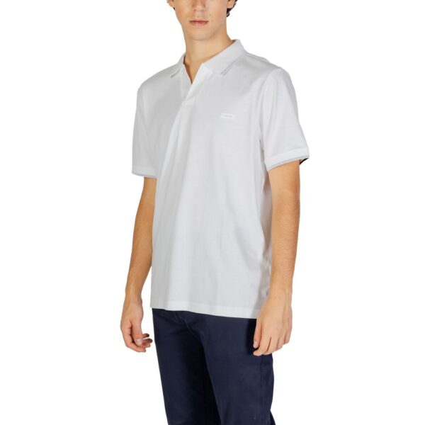 Calvin Klein Jeans White Cotton Polo Shirt – Image 3