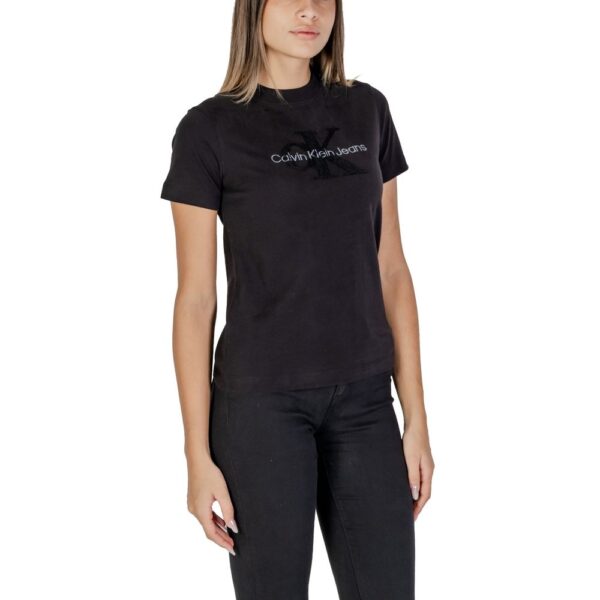 Calvin Klein Jeans Black Cotton Tops & T-Shirt – Image 3