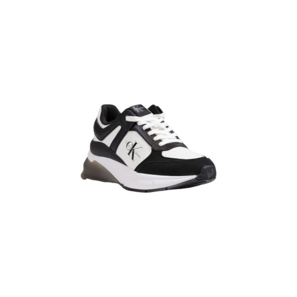 Calvin Klein Black And White Leather Sneaker – Image 2