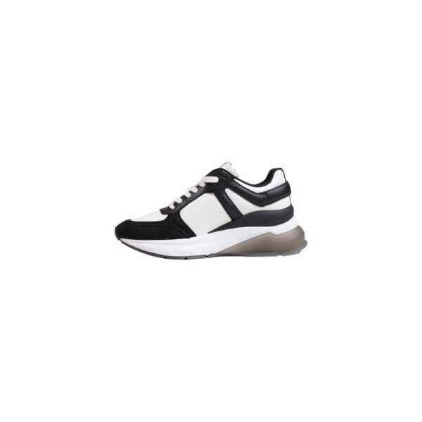 Calvin Klein Black And White Leather Sneaker – Image 3