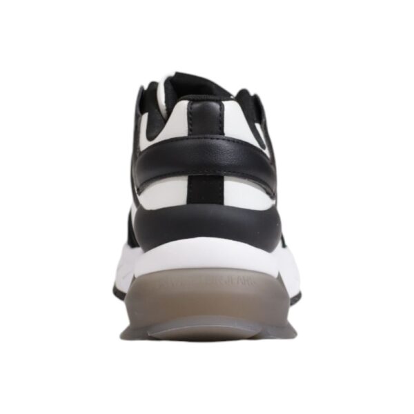 Calvin Klein Black And White Leather Sneaker – Image 4