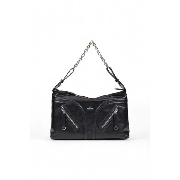 Replay Black Polyester Handbag