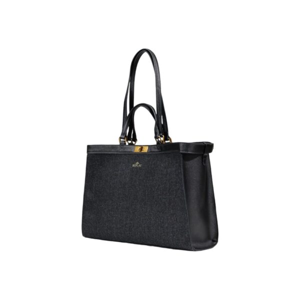 Replay Black Cotton Handbag – Image 2