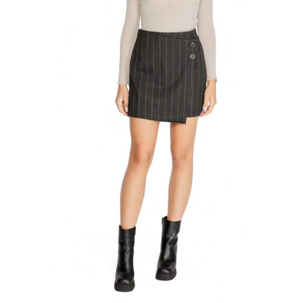 Only Gray Recycled Polyester Skirt – Image 3