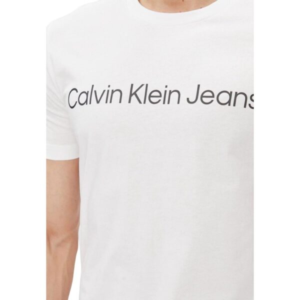 Calvin Klein Jeans White Cotton T-Shirt – Image 4