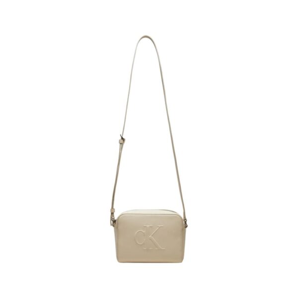 Calvin Klein Jeans Cream Synthetic Leather Handbag – Image 3