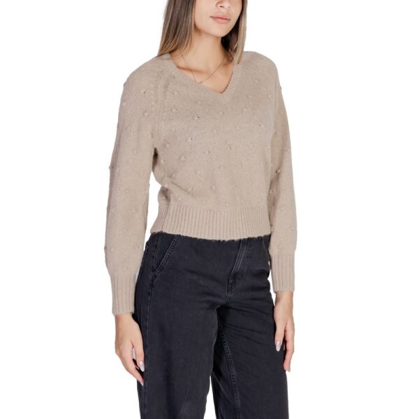 Vila Clothes Gold Polyester Sweater – Image 3