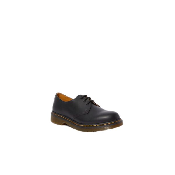 Dr. Martens Black Leather Flat Shoe – Image 3