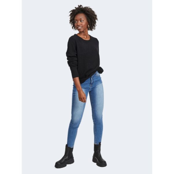 Vila Clothes Black Viscose Sweater – Image 3