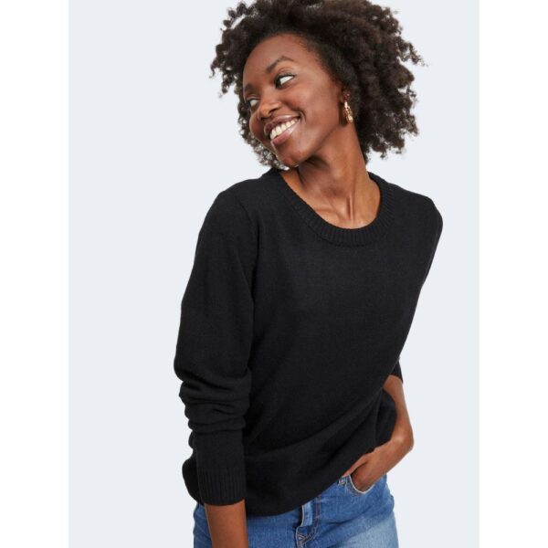 Vila Clothes Black Viscose Sweater – Image 4