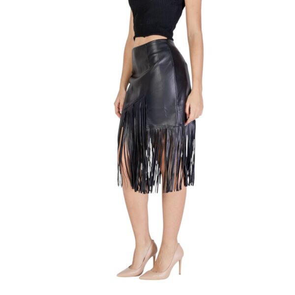 Vila Clothes Black Polyethylene Skirt – Image 5