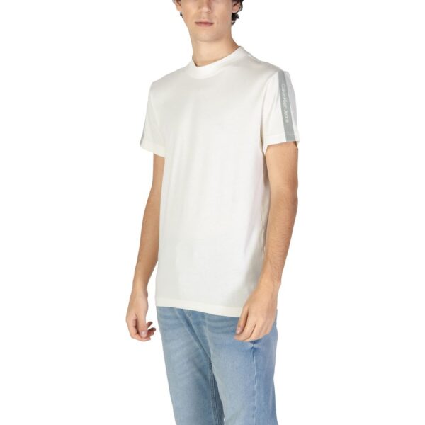 Calvin Klein Jeans Beige Cotton T-Shirt – Image 3