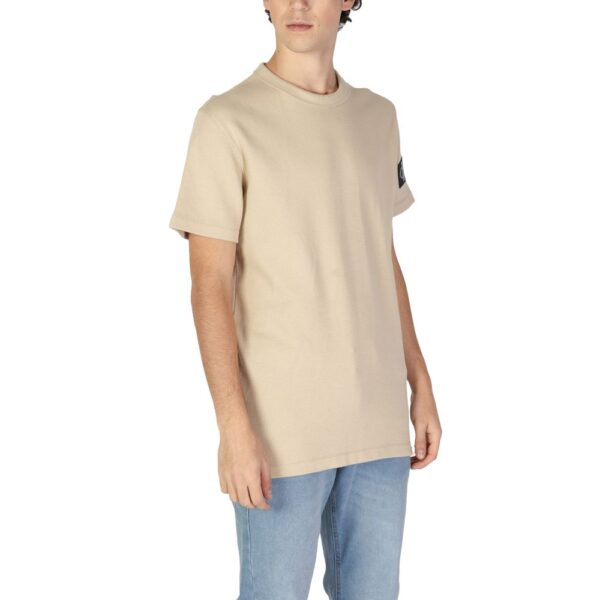 Calvin Klein Jeans Beige Cotton T-Shirt – Image 4