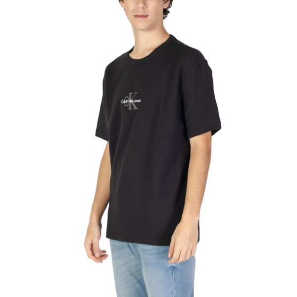 Calvin Klein Jeans Black Cotton Rigenerato T-Shirt – Image 3