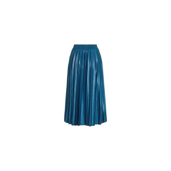 Vila Clothes Blue Recycled Polyester Skirt – Image 2