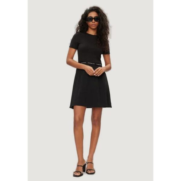 Calvin Klein Jeans Black Viscose Dress – Image 5