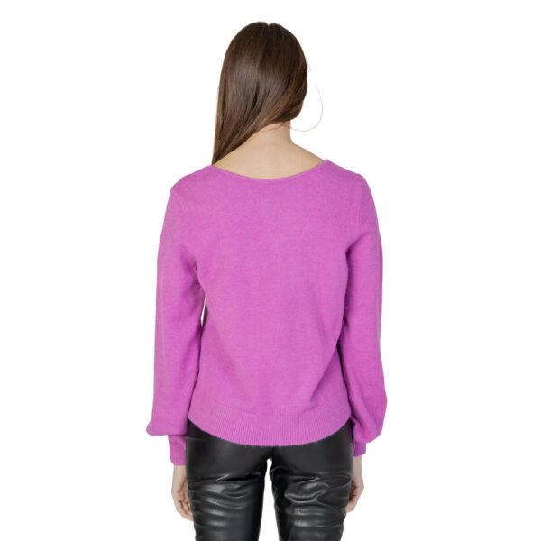 Vila Clothes Pink Viscose Sweater – Image 2