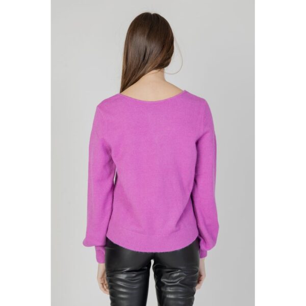 Vila Clothes Pink Viscose Sweater – Image 3