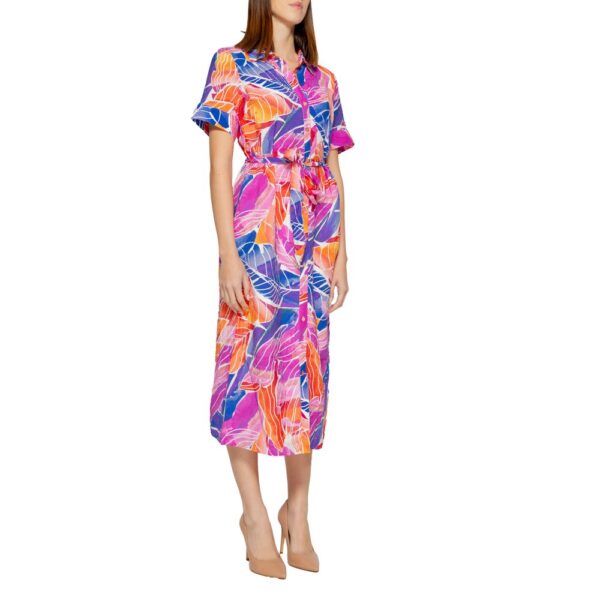 Vila Clothes Multicolor Viscose Dress – Image 3