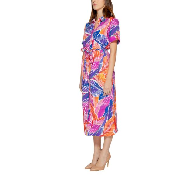 Vila Clothes Multicolor Viscose Dress – Image 4