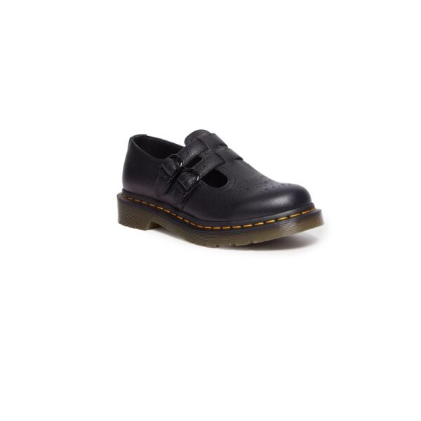 Dr. Martens Black Leather Flat Shoe – Image 3