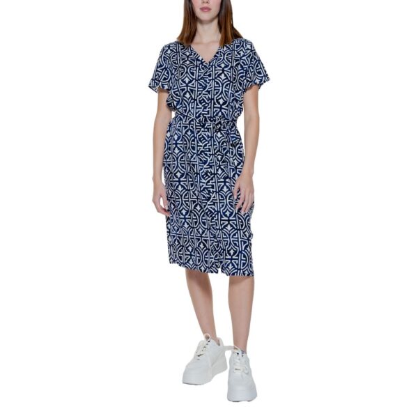 Street One Blue Viscose Dress – Image 3