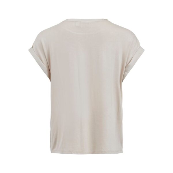 Vila Clothes Gold Cotton Tops & T-Shirt – Image 2