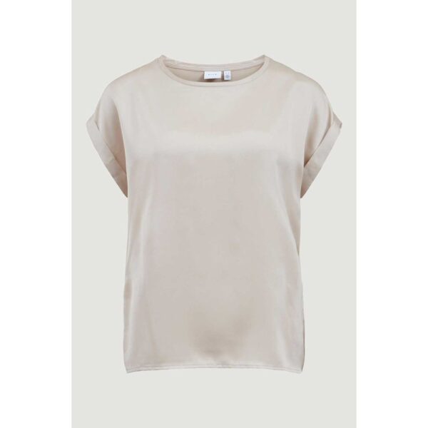 Vila Clothes Gold Cotton Tops & T-Shirt – Image 4