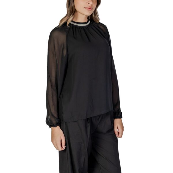 Vila Clothes Black Recycled Polyester Tops & T-Shirt – Image 3