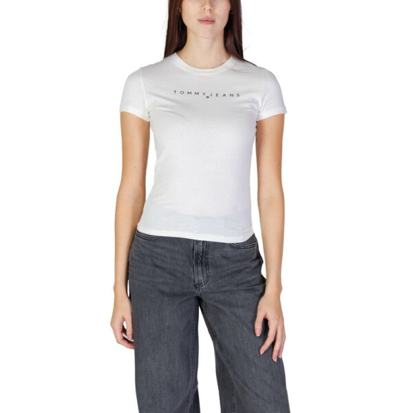 Tommy Hilfiger Jeans Cream Cotton Tops & T-Shirt – Image 5