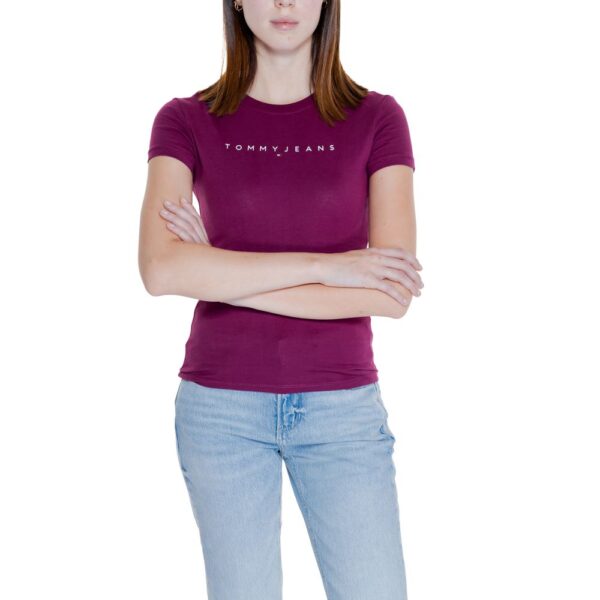 Tommy Hilfiger Jeans Purple Cotton Tops & T-Shirt – Image 5