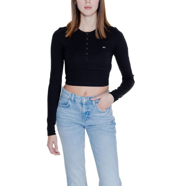 Tommy Hilfiger Jeans Black Cotton Tops & T-Shirt – Image 5