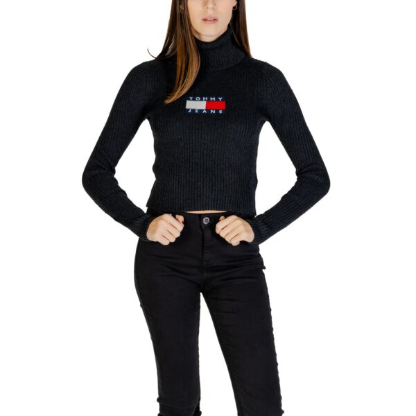 Tommy Hilfiger Jeans Black Recycled Polyester Sweater – Image 4