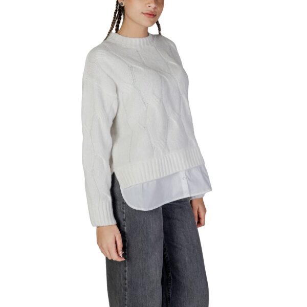 Jacqueline De Yong White Recycled Polyester Sweater – Image 3