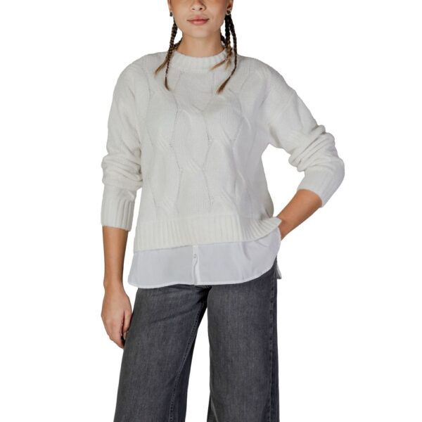 Jacqueline De Yong White Recycled Polyester Sweater – Image 5