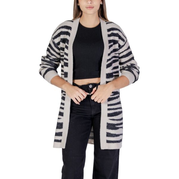 Jacqueline De Yong Gray Nylon Cardigan – Image 5