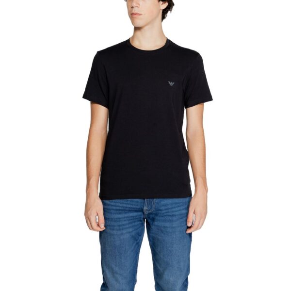 Emporio Armani Underwear Black Cotton T-Shirt – Image 5