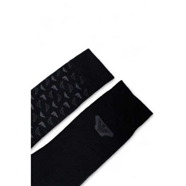 Emporio Armani Underwear Black Cotton Sock – Image 4