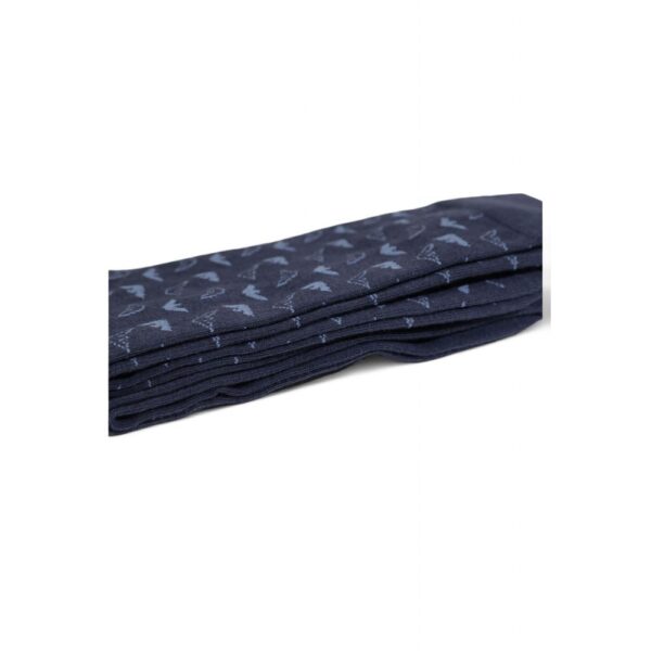 Emporio Armani Underwear Blue Cotton Sock – Image 4