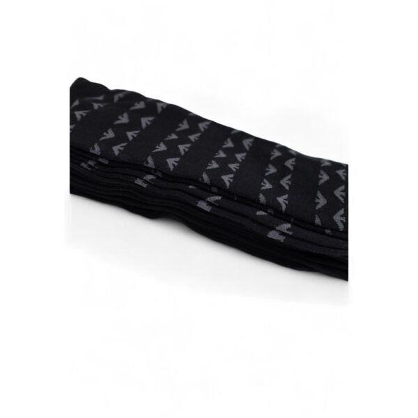 Emporio Armani Underwear Black Cotton Sock – Image 4