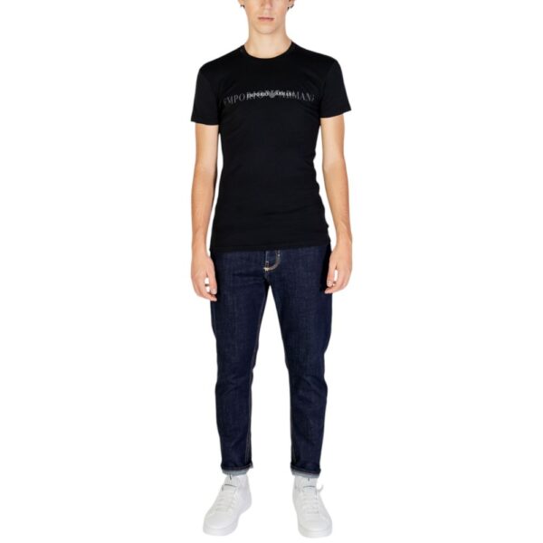 Emporio Armani Underwear Black Cotton T-Shirt – Image 3