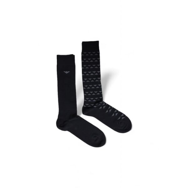 Emporio Armani Underwear Black Cotton Sock – Image 2