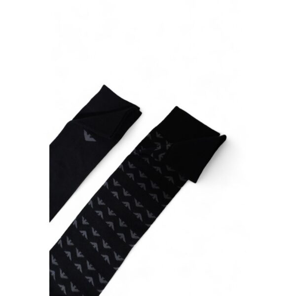 Emporio Armani Underwear Black Cotton Sock – Image 3