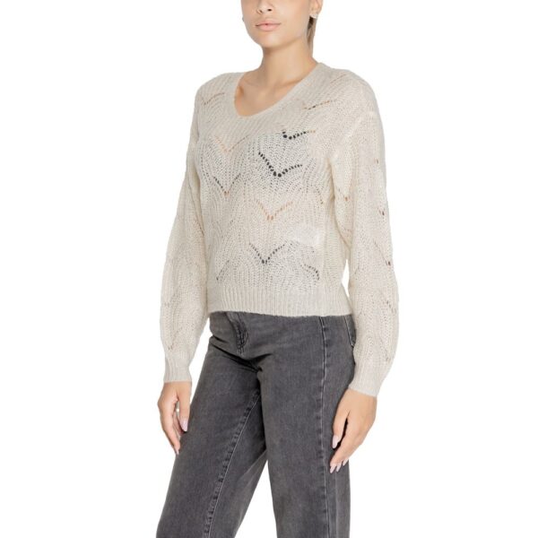 Jacqueline De Yong Cream Acrylic Sweater – Image 5