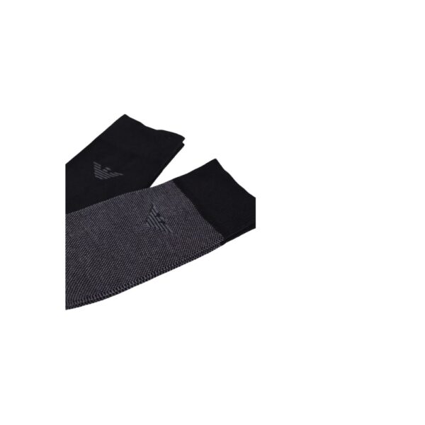 Emporio Armani Underwear Black Cotton Sock – Image 4